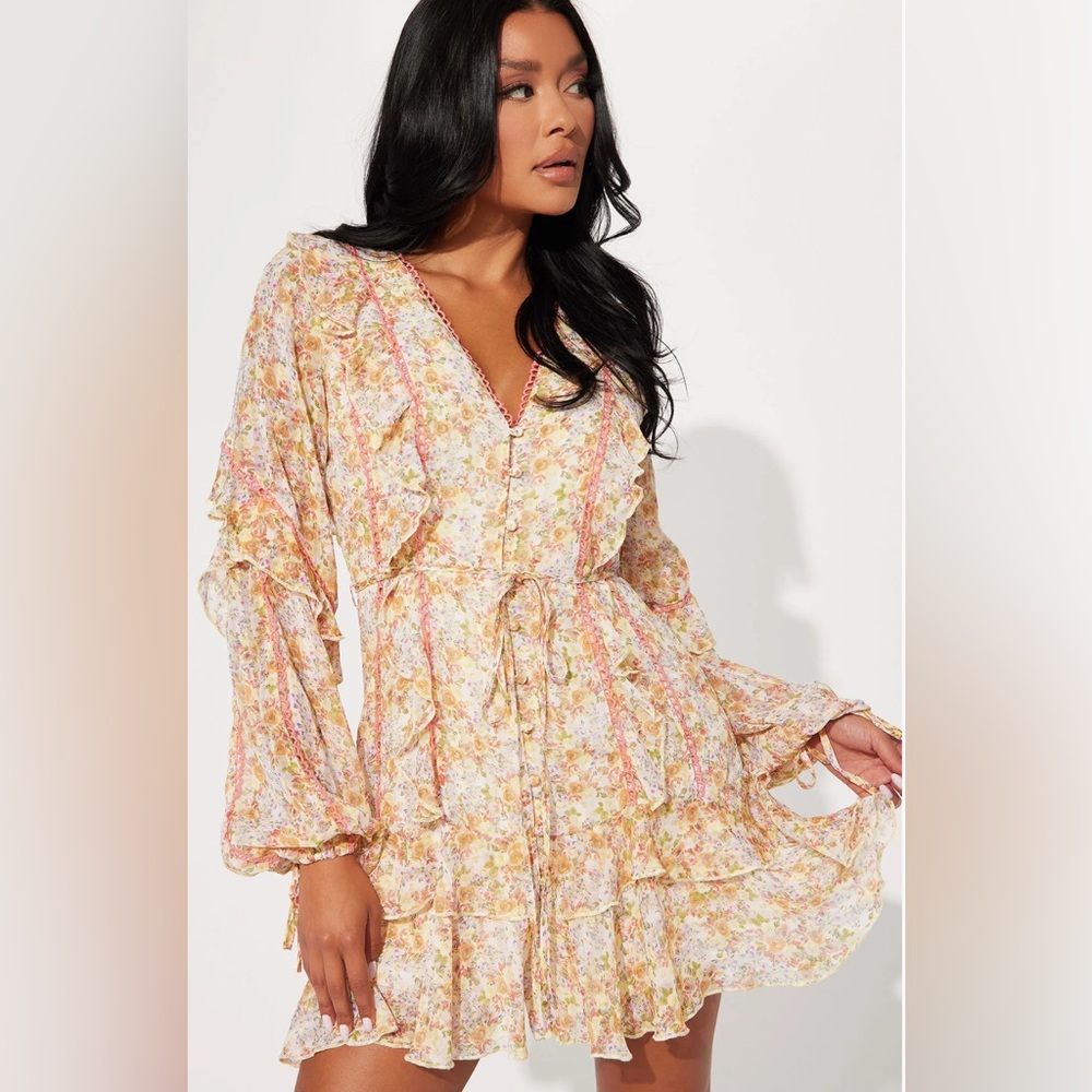 Elegant ruffle dress